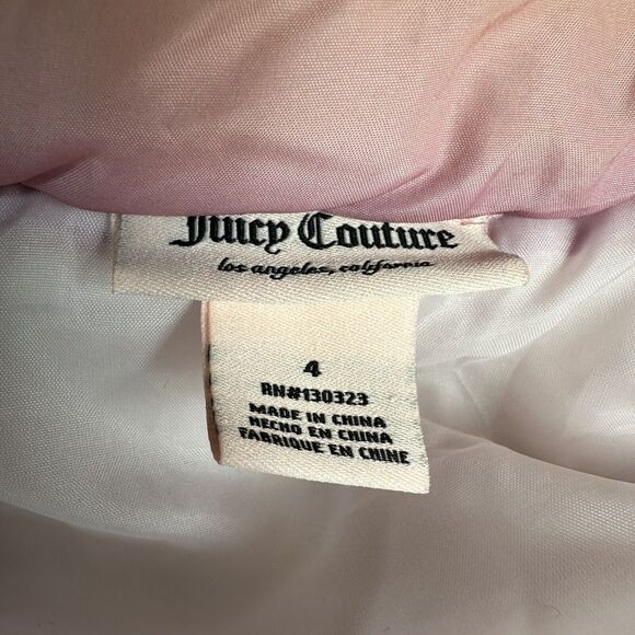Juicy Couture Kids Girls Size 4 Rainbow Quilted Puffer Vest Jacket Coat - Picture 9 of 11
